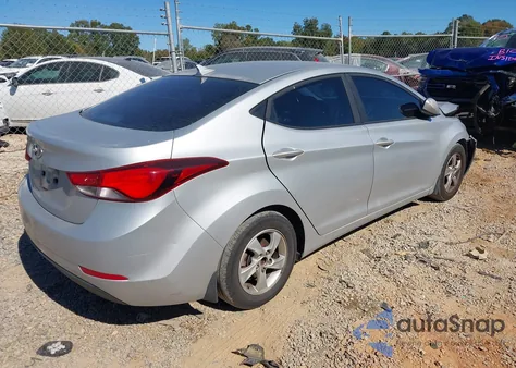 2015 Hyundai Elantra Se from USA, damaged, VIN 5NPDH4AE4FH616890